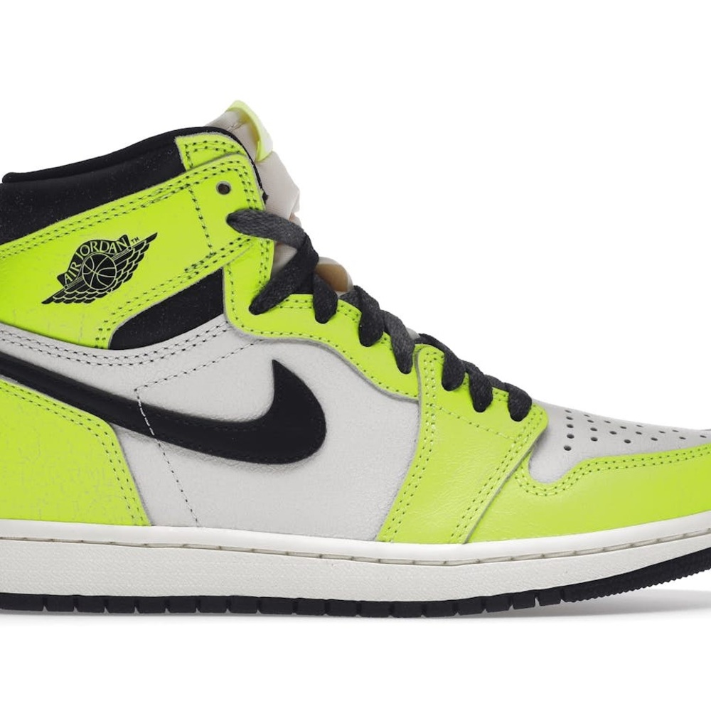 Jordan Women's Sneakers - Neon Yellow and Black